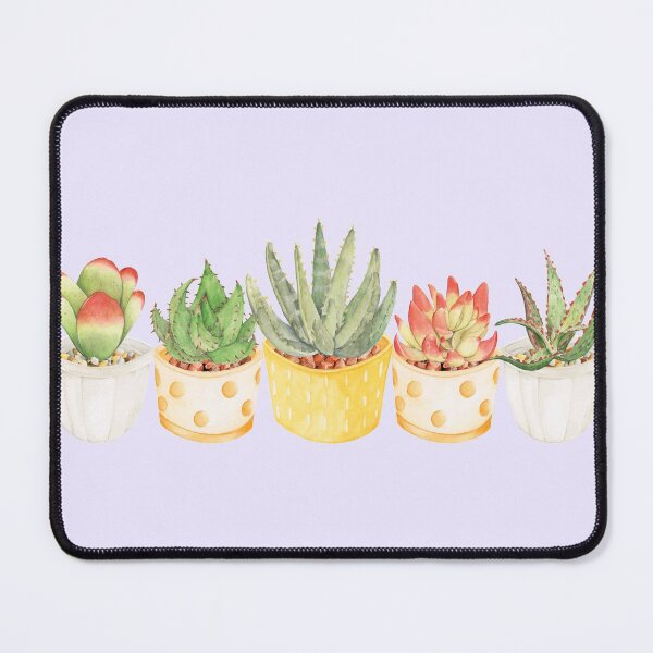 Item preview, Watercolor Succulent Row #1 designed and sold by ShyOwlet.