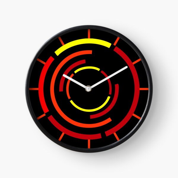 Circles Warm Clock