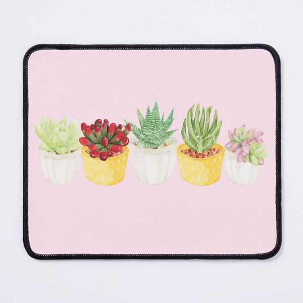 Item preview, Watercolor Succulent Row #2 designed and sold by ShyOwlet.