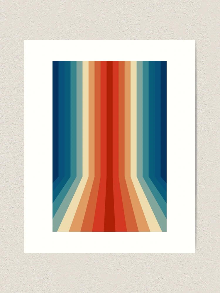 70s Vintage Retro Stripes Geometric Abstract Striped Pattern