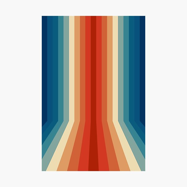 Item preview, 70s Vintage Retro Stripes Geometric Abstract Striped Pattern designed and sold by ind3finite.