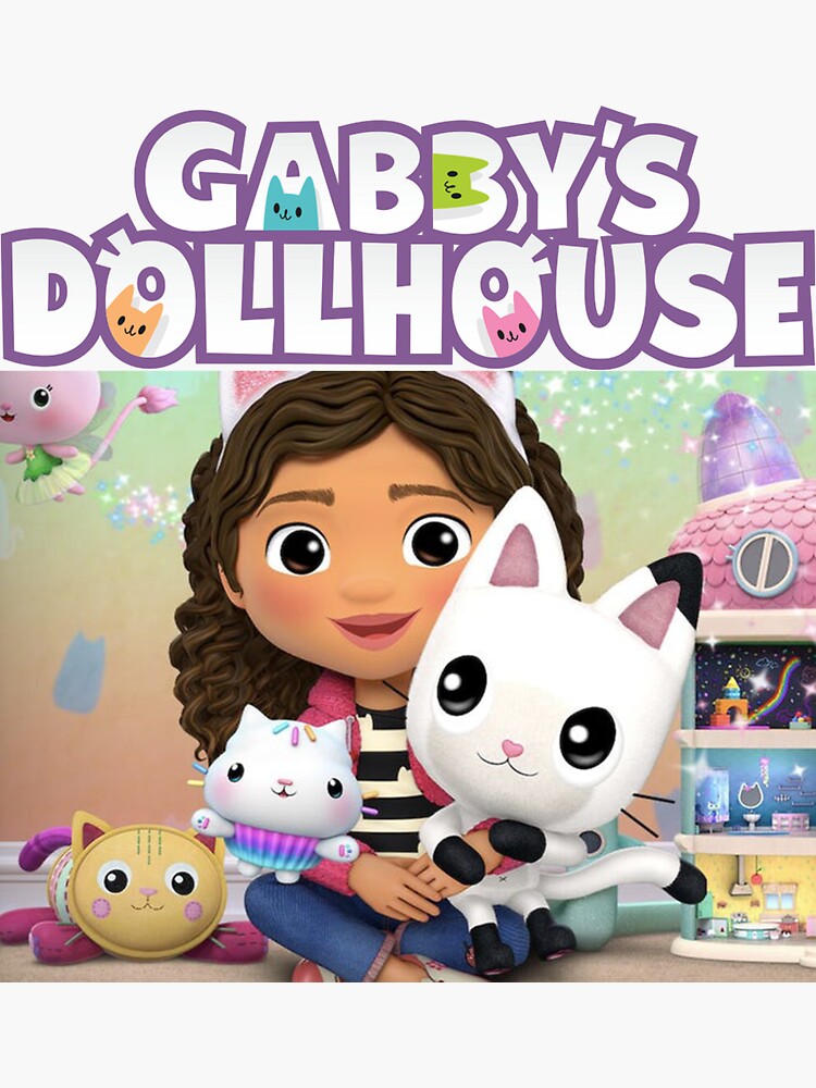 Sticker for Sale avec l'œuvre « La maison de poupée de Gabby » de
