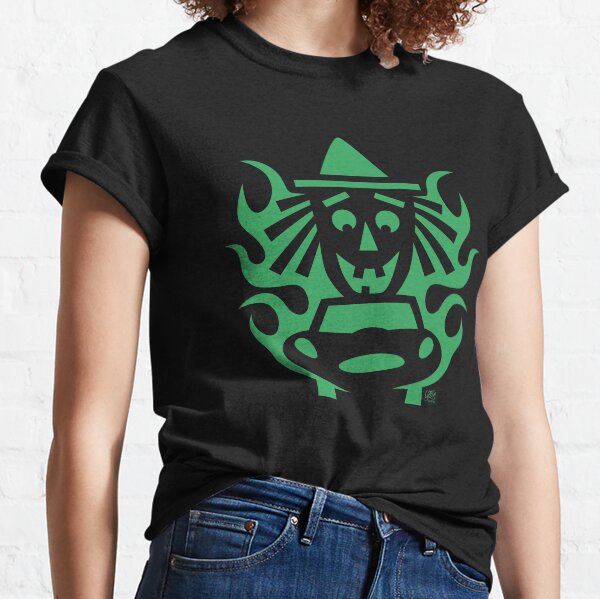Hot Rod Halloween Witch Classic T-Shirt