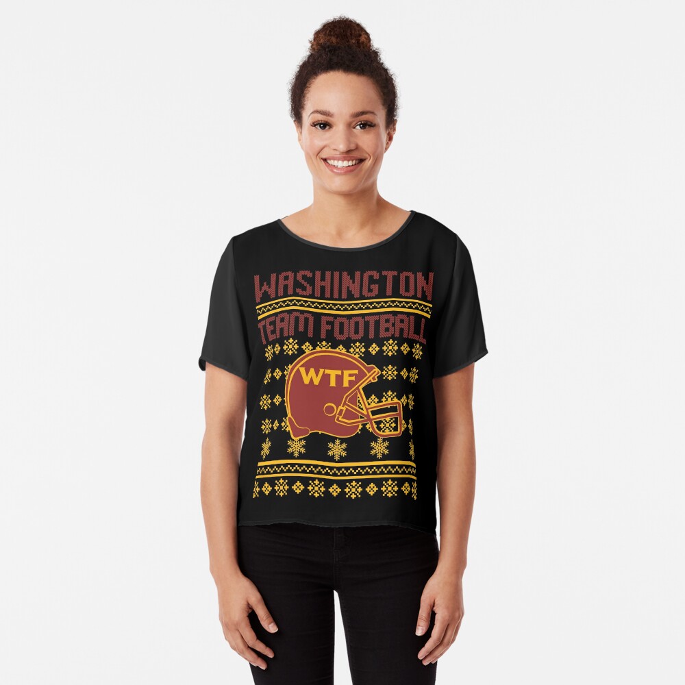 : Ugly Christmas Football Sweater Washington Team Funny WTF  Unisex Sweatshirt Black : Teerex Apparel: Clothing, Shoes & Jewelry