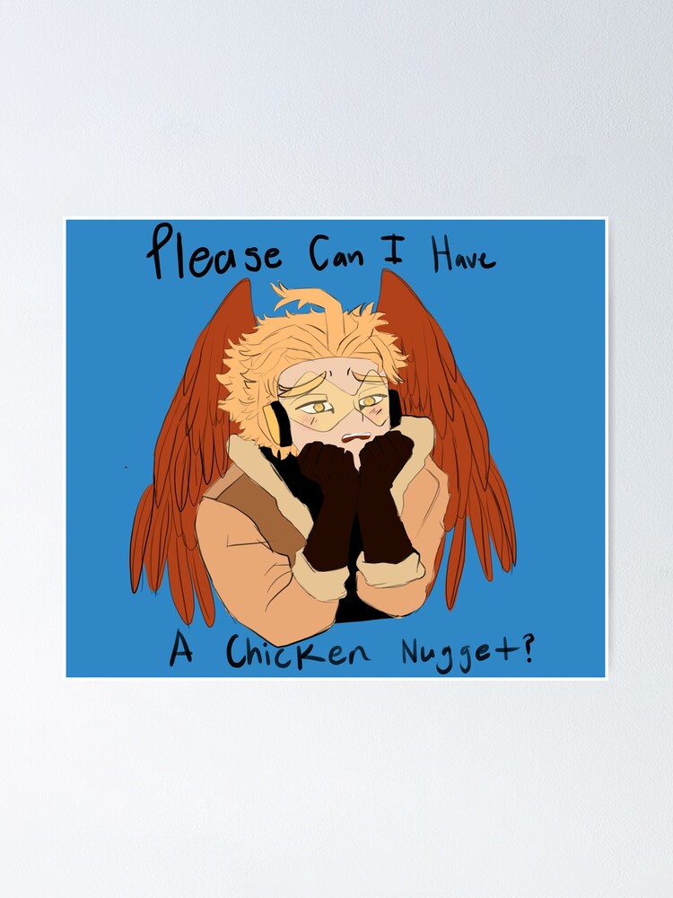 Póster «Hawks Chicken Nugget MHA / BNHA Diseño de arte gráfico» de Lottie1820 Redbubble
