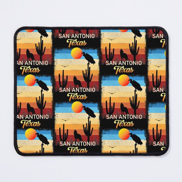 Item preview, San Antonio Texas TX Texan Coyote  Vulture Cactus Desert Tejano designed and sold by Cuatrocaminos.