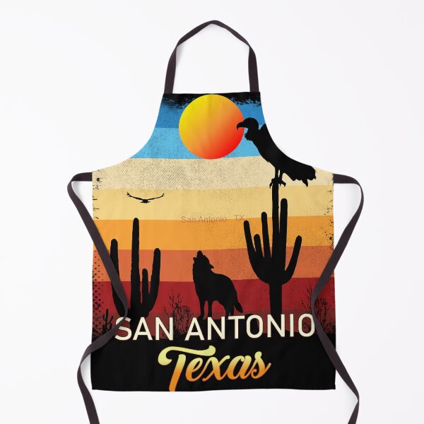 Item preview, San Antonio Texas TX Texan Coyote Vulture Cactus Desert Tejano designed and sold by Cuatrocaminos.