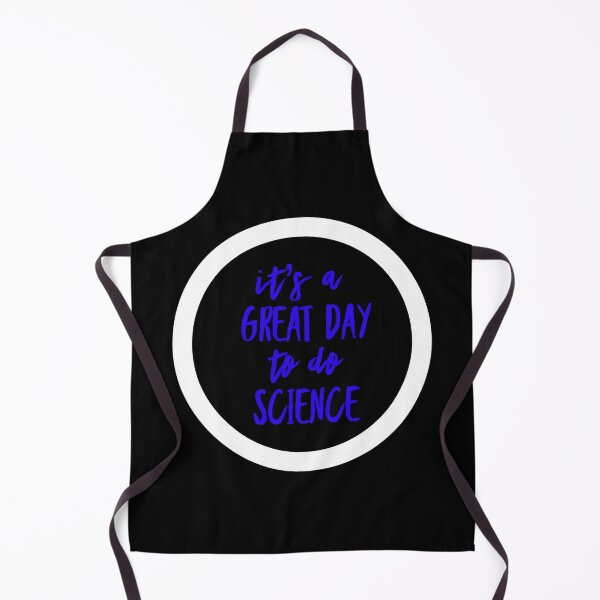 Item preview, It’s a great day to do science in white and blue font on black background designed and sold by UncleStuScience.