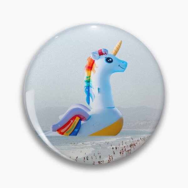 Item preview, Playing unicorn horse at beach designed and sold by ESCAPZ.