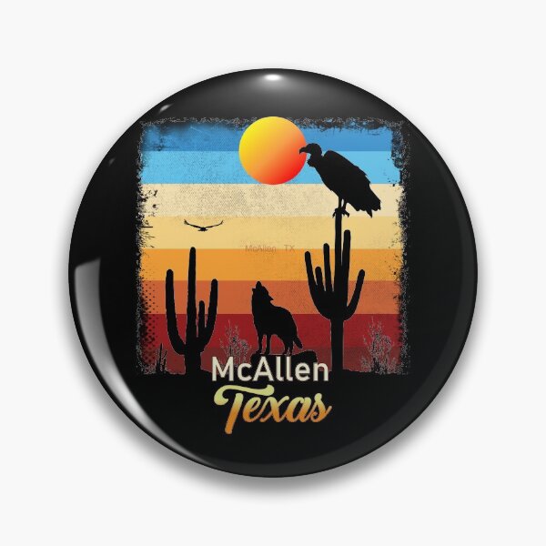 Item preview, McAllen Texas TX Texan Coyote  Vulture Cactus Desert Tejano designed and sold by Cuatrocaminos.