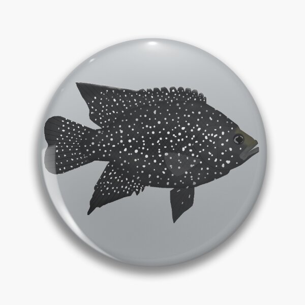 Artikelvorschau, Black Diamond Cichlid entworfen und verkauft von fishfolkart.