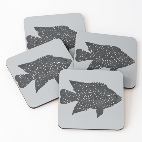 Artikelvorschau, Black Diamond Cichlid entworfen und verkauft von fishfolkart.