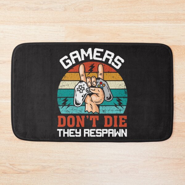 Item preview, Gamers Don't Die, They Respawn // Retro Gaming designed and sold by SLAG-Creative.