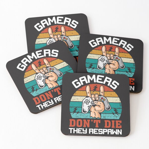 Item preview, Gamers Don't Die, They Respawn // Retro Gaming designed and sold by SLAG-Creative.