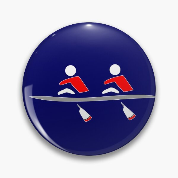 Item preview, Rowing - double, red & black, dark background designed and sold by Hawthorn Mineart.