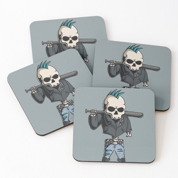 Item preview, Gutter Punk Skeleton Illustration designed and sold by SLAG-Creative.