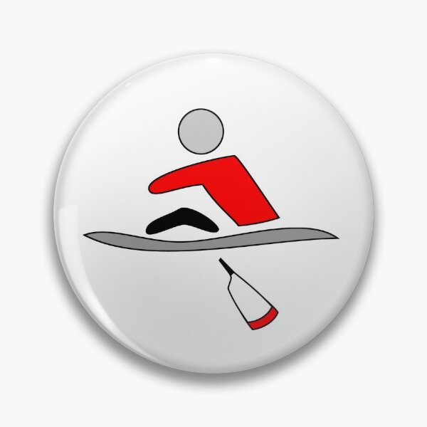 Item preview, Rowing - single, red & black, light background designed and sold by Hawthorn Mineart.