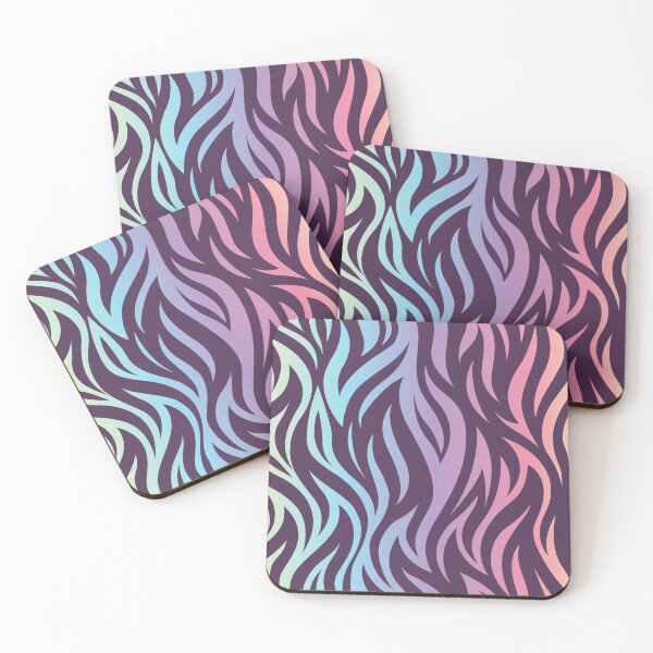Item preview, zebra flames ombre pastel rainbow designed and sold by TheArtDesk.
