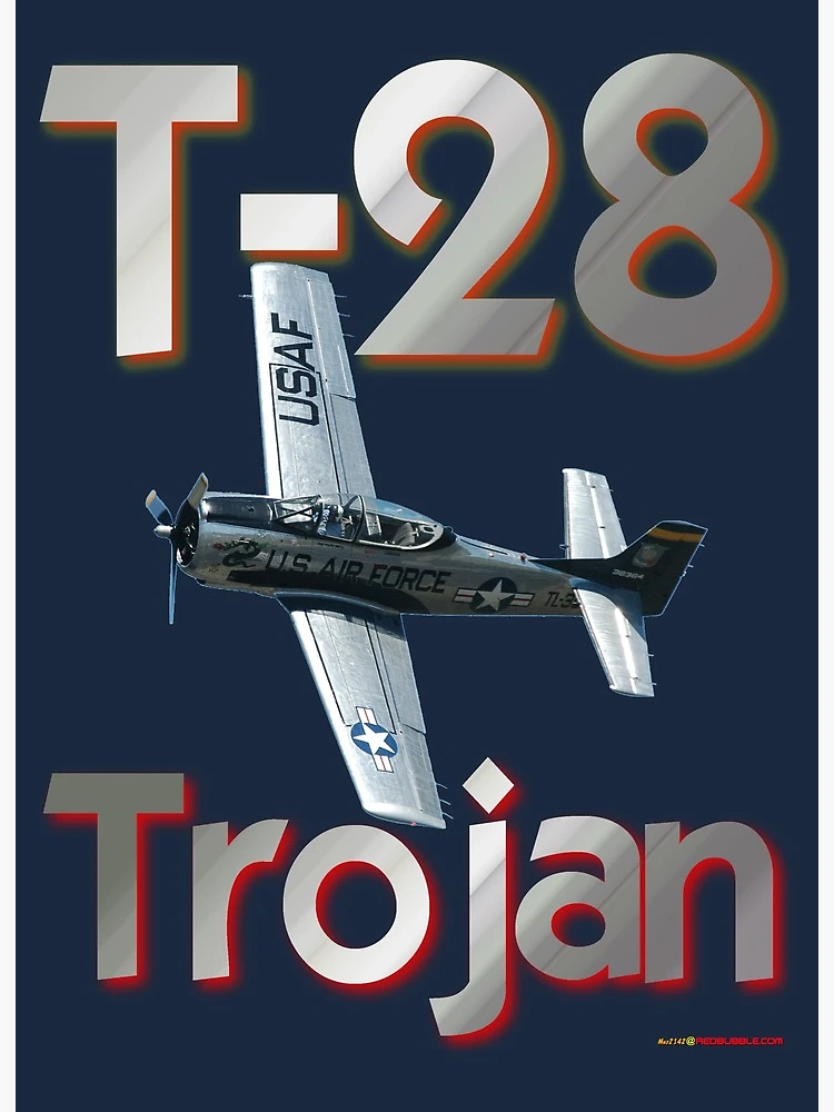 North American T28 Trojan Navy Airplane Mouse Pad