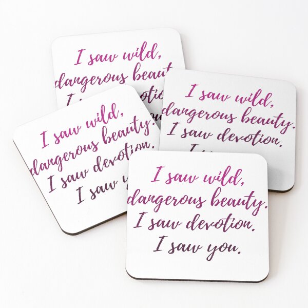 Item preview, I saw wild dangerous beauty. I saw devotion. I saw you.  designed and sold by readallthebooks.