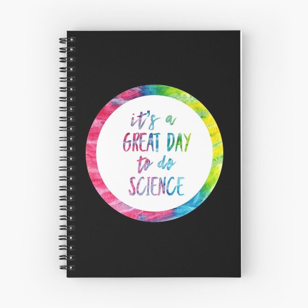 Item preview, It’s a great day to do science in black and tie dye font on black background designed and sold by UncleStuScience.