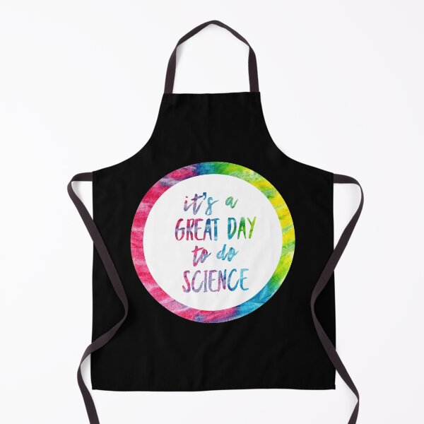 Item preview, It’s a great day to do science in black and tie dye font on black background designed and sold by UncleStuScience.