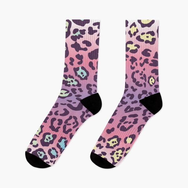 Item preview, Jaguar leopard pastel leggings all over rotary print Leggings designed and sold by TheArtDesk.