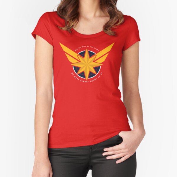 Captain Danvers Fitted Scoop T-Shirt