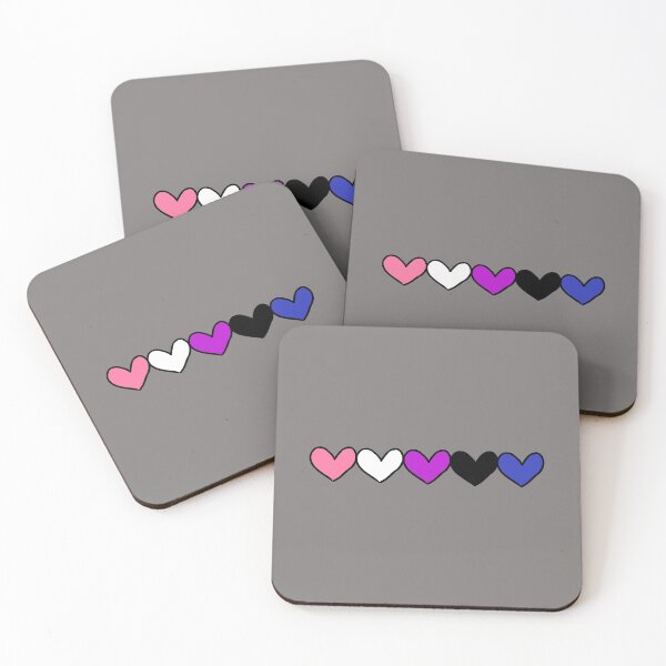 Item preview, Genderfluid Pride Heart Flag designed and sold by SunnyKiwiCo.