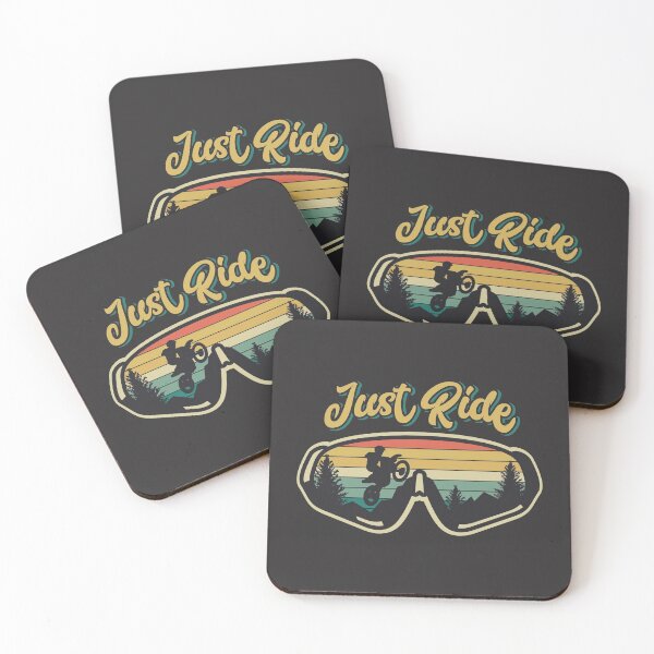 Item preview, Just Ride // Retro Sunset Motocross Goggles designed and sold by SLAG-Creative.