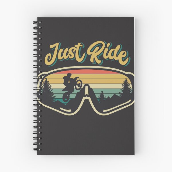 Item preview, Just Ride // Retro Sunset Motocross Goggles designed and sold by SLAG-Creative.