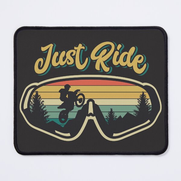 Item preview, Just Ride // Retro Sunset Motocross Goggles designed and sold by SLAG-Creative.