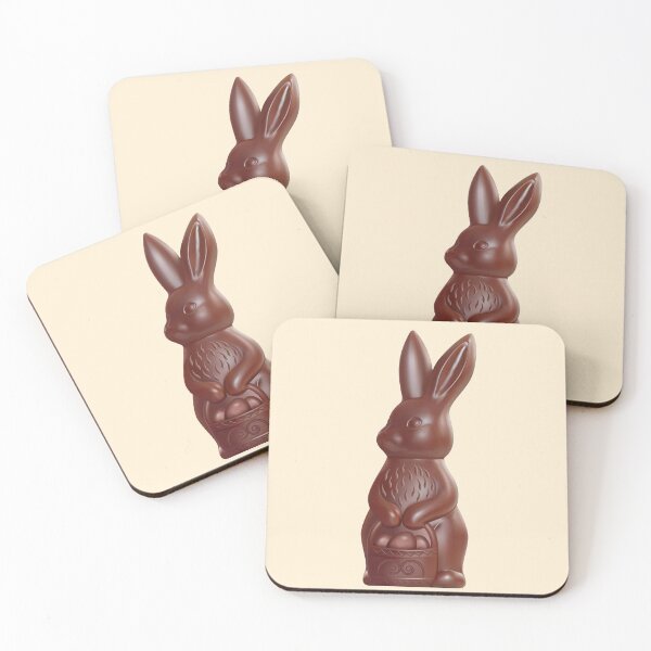 Item preview, Chocolate Easter Bunny Holding An Easter Egg Basket designed and sold by Alicia Chee.