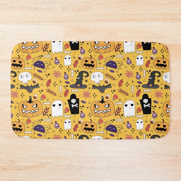 Item preview, Halloween Pattern with Pumpkin Ans Spider designed and sold by tshirtprod.
