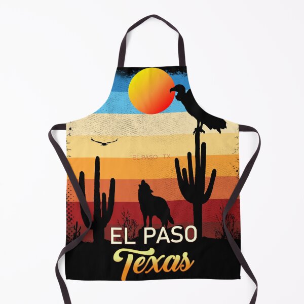 Item preview, El Paso Texas TX Texan Coyote Vulture Cactus Desert Tejano designed and sold by Cuatrocaminos.