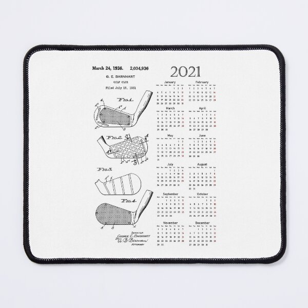 Item preview, Golf calendar 2021 designed and sold by Astralia.