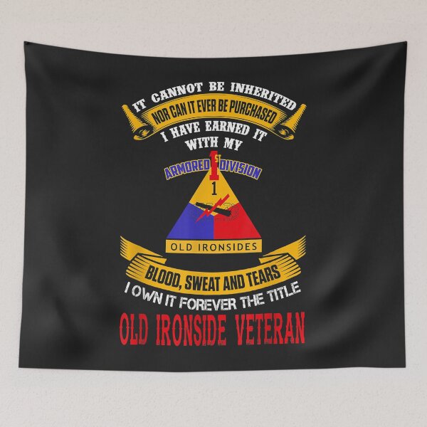 Item preview, Old Ironsides 1st Armored Division Veteran designed and sold by brandyj2t.
