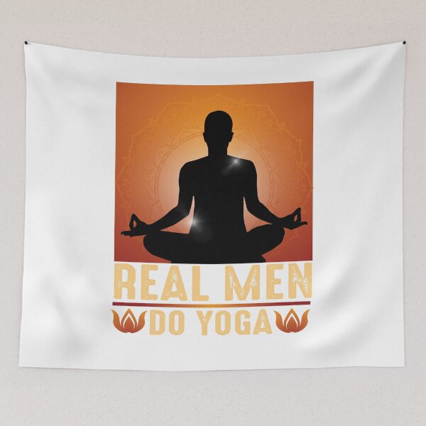 Item preview, Real Men Do Yoga designed and sold by verdecuddly.