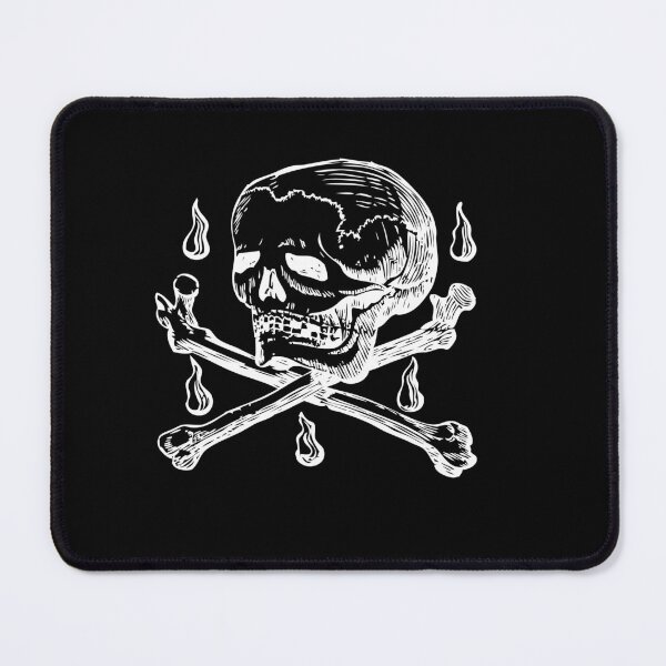 Item preview, Skull & Crossbones (white on dark) designed and sold by Hawthorn Mineart.