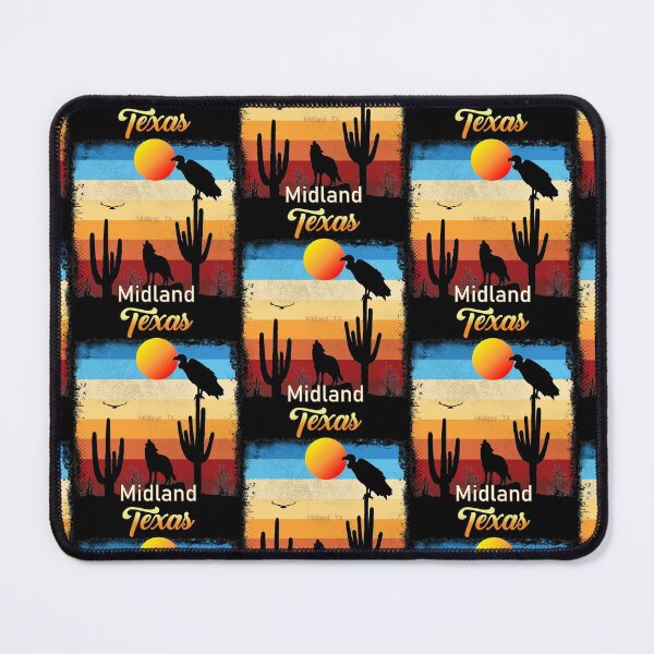 Item preview, Midland Texas TX Texan Coyote  Vulture Cactus Desert Tejano designed and sold by Cuatrocaminos.