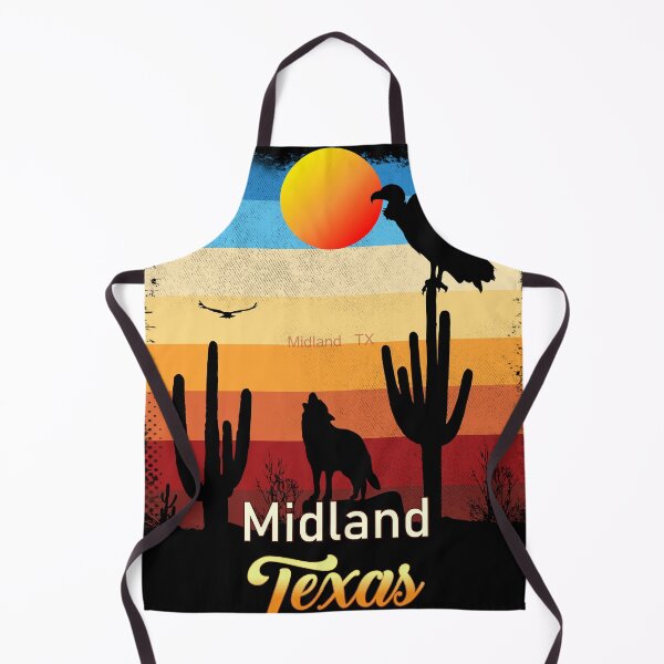 Item preview, Midland Texas TX Texan Coyote Vulture Cactus Desert Tejano designed and sold by Cuatrocaminos.