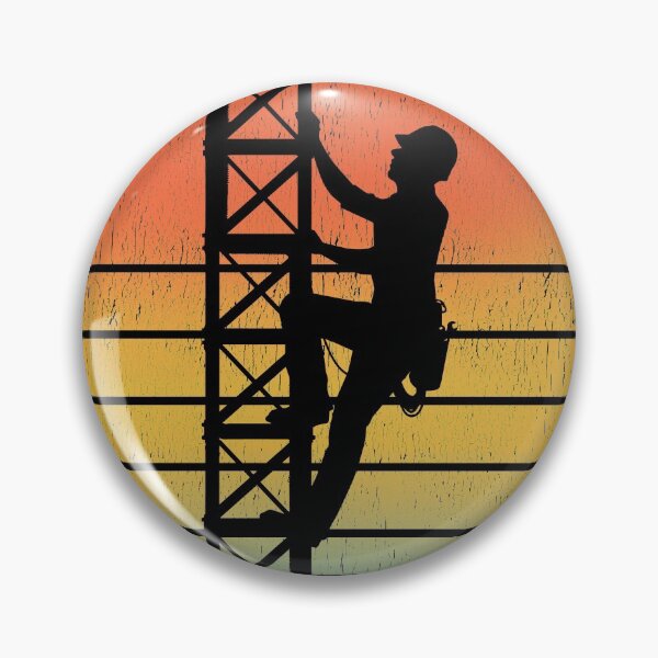 Item preview, Cell Tower Climber Climbing Antenna Vintage Retro designed and sold by TastefulTees.