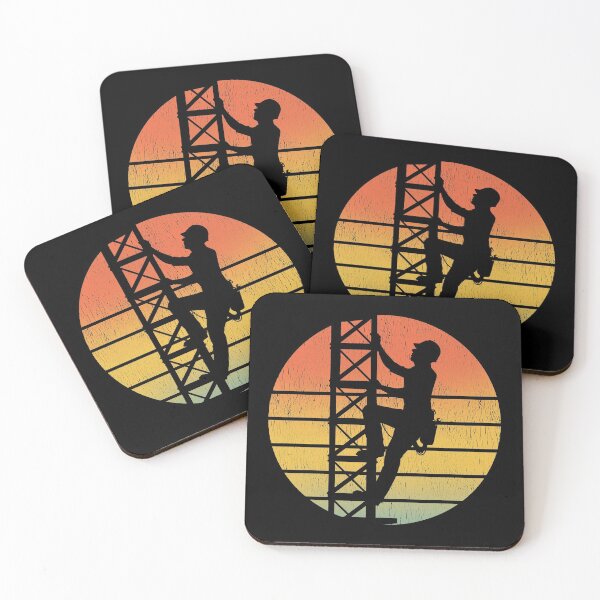 Item preview, Cell Tower Climber Climbing Antenna Vintage Retro designed and sold by TastefulTees.