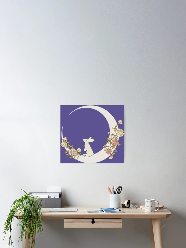 Thumbnail 2 of 3, Poster, Moon Rabbit designed and sold by Kuko.