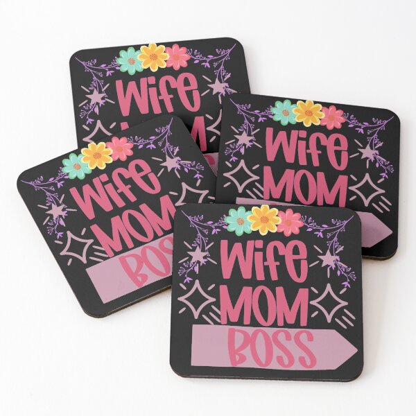 Item preview, wife, mom, boss / love mom designed and sold by angelusdark.