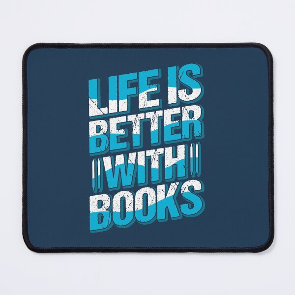 Item preview, Life Is Better With Books // Book Lover Quote designed and sold by SLAG-Creative.