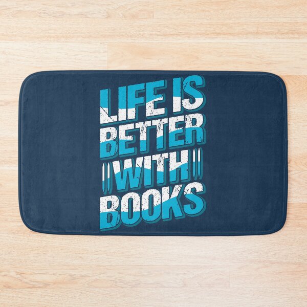 Item preview, Life Is Better With Books // Book Lover Quote designed and sold by SLAG-Creative.