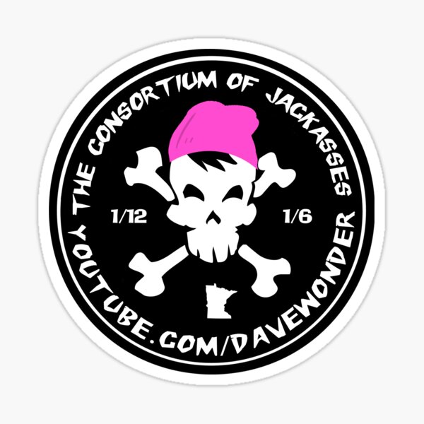 CONSORTIUM OF JACKASSES YOUTUBE Sticker