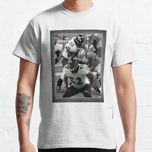 500 LEVEL Ray Lewis Cotton Shirt (XX-Large, White) - Baltimore Ravens Men's  Apparel - Ray Lewis Dance Sketch K : : Clothing & Accessories