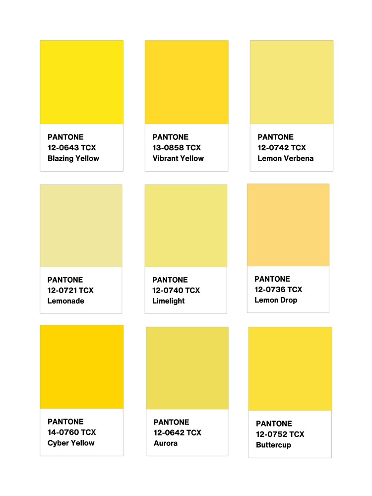 pantone on Tumblr  Pantone colour palettes, Yellow pantone